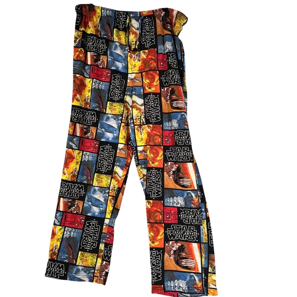 Y2K‎ Star Wars The Force Awakens Pajama Pants Mens Large Graphic Print Lounge